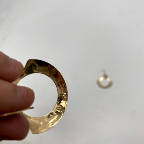 Gold 12K GF PJ Earrings - Picture 4 of 4